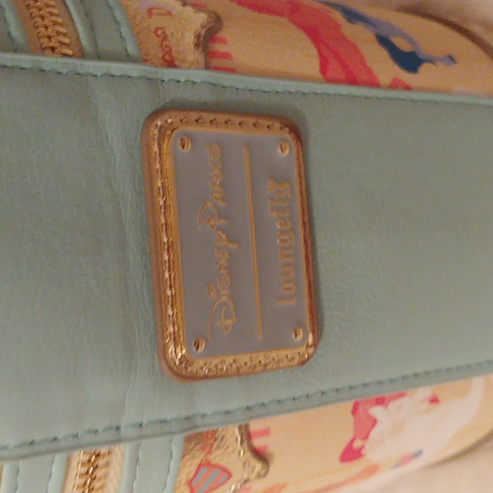 💝FIRM! NWT DISNEY PARKS LOUNGEFLY KING ARTHUR CAROUSEL CROSSBODY (LAST ONE) - Picture 5 of 10